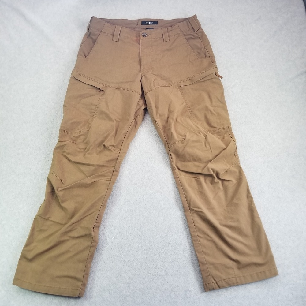 5.11 Tactical Apex Pants Mens 34x30 Brown Cargo Combat Work Outdoor 74434ABR-116